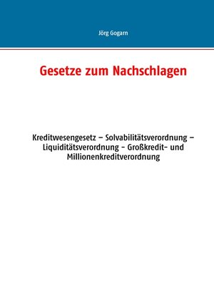 cover image of Gesetze zum Nachschlagen